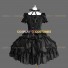 Classic Lolita Dress Criss-cross Tiered Masquerade Clothing Black