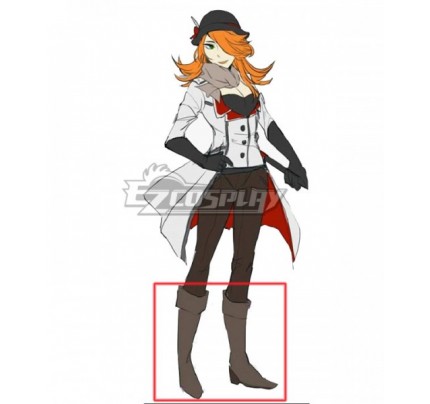 RWBY Roman Torchwick Female Version Brown Shoes Cosplay Boots