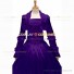 Gothic Lolita Victorian Rococo Stage Long Luxury Dark Purple Dress Ball Gown