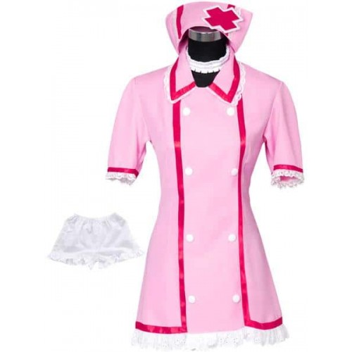 Vocaloid Miku Hatsune Pink Nurse Cosplay Costume