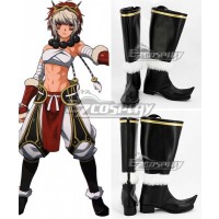 Fire Emblem Fates Rinkah Black Shoes Cosplay Boots