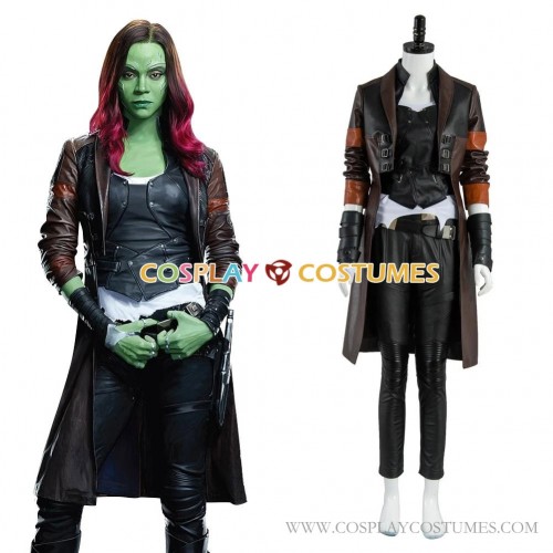 Gamora Cosplay Costume From Guardians of the Galaxy 2