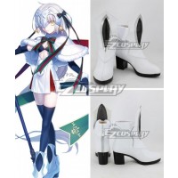 Fate Grand Order Fate Apocrypha Joan of Jeanne d'Arc Alter Santa Lily Christmas Day White Shoes Cosplay Boots