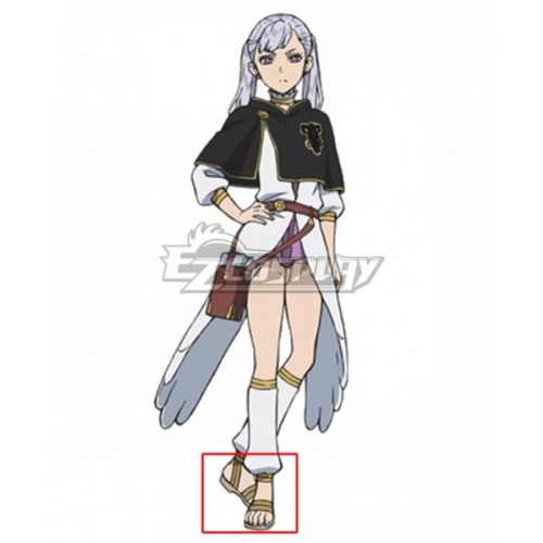 Black Clover Noelle Silva Yellow Cosplay Shoes