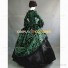 Victorian Style Marie Antoinette Brocaded Dress Gothic Clothing Green