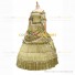 Classic Victorian Steampunk Ruffles Herrlich Golden Ball Gown Dress