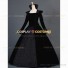 High Quality Black Gothic Victorian Royal Regal Queen Dress Reenactment Clothing