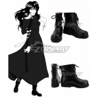 Hellsing Yumie Takagi Black Shoes Cosplay Boots