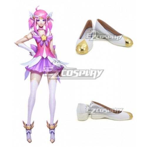 League of Legends LOL Star Guardian Lux Purple Cosplay Shoes