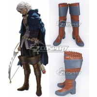 Fire Emblem Fates IF Niles Brown Shoes Cosplay Boots