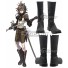 Drakengard 3 Dito Black Shoes Cosplay Boots