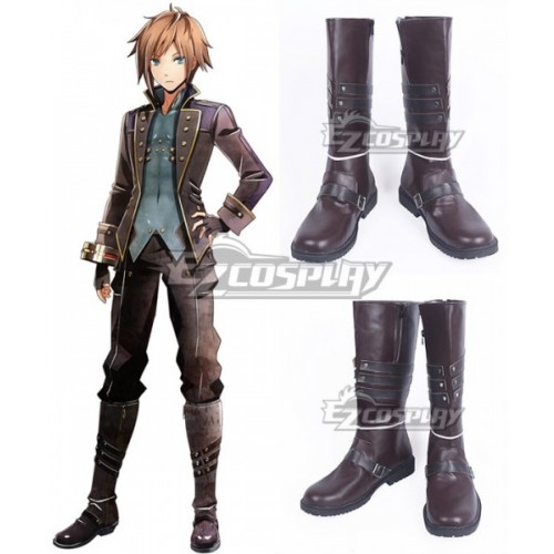 God Eater 2 Male Protagonist Captain Vice Captain Brown Shoes Cosplay Boots