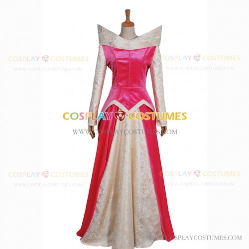 Sleeping Beauty Cosplay Princess Aurora Costume Pink Dress