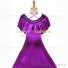 Civil War Victorian Rococo Lolita Armelloses Kleid Evening Gown Dark Purple Dress