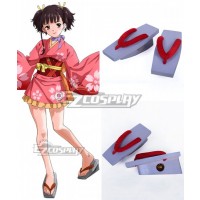 Kabaneri of the Iron Fortress Mumei Kimono Red Cosplay Shoes