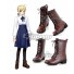 Fate Stay Night Saber Altria Pendragon King Arthur Brown Cosplay Boots