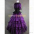 Gothic Marie Antoinette Royal Queen Dress Theater Ball Gown Purple