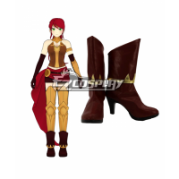 RWBY Beacon Academy Team JNPR Pyrrha Nikos Brown Shoes Cosplay Boots