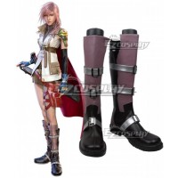 Final Fantasy XIII FF13 Lightning Purple Shoes Cosplay Boots - Starter Edition