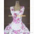 Sleeveless Floral Print Alice in Wonderland Lolita Dress Gown Purple
