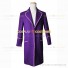 Willy Wonka Costume for Charlie And The Chocolate Factory Cosplay Purple Coat