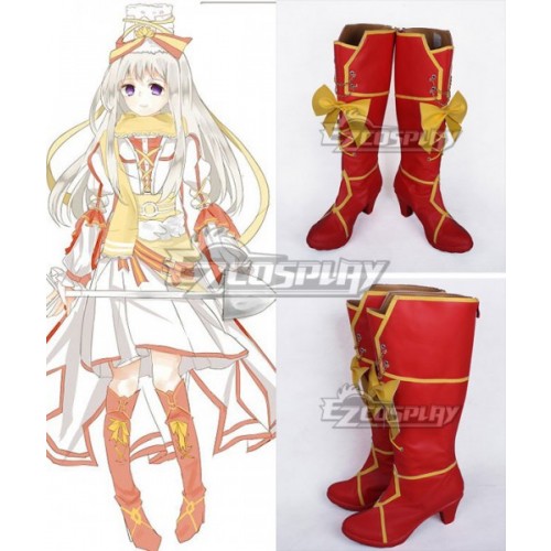 Axis Powers Hetalia Russia Anya Braginskaya Red Shoes Cosplay Boots