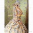 Deluxe Victorian Style Faire Queen Floral Gown Dress Maize Yellow