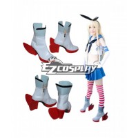 Kantai Collection KanColle Anime Destroyer Shimakaze White Cosplay Shoes