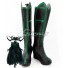 Marvel Thor 3 Ragnarok Trailer Hela Black Green Shoes Cosplay Boots