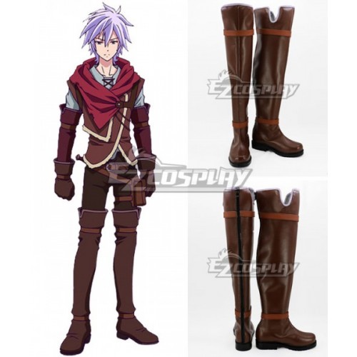 No Game No Life: Zero Riku Dola Brown Shoes Cosplay Boots