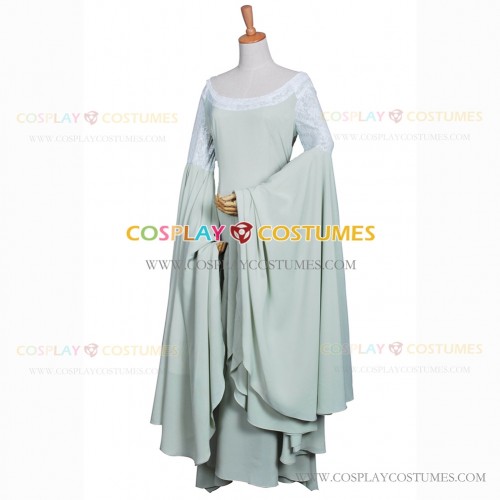The Lord Of The Rings Cosplay Elf Princess Arwen Costum Green Dress