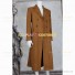 David Tennant Costume for Doctor Who Cosplay Brown Suede Trench Coat