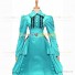 Victorian Gothic Lolita Reenactment Rococo Southern Belle Light Blue Ball Gown Dress