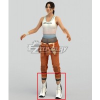 Portal 2 Chell White Shoes Cosplay Boots