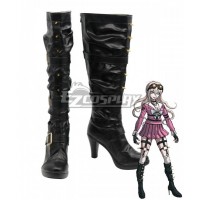 Danganronpa V3: Killing Harmony Miu Iruma Black Shoes Cosplay Boots