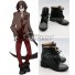 Angels of Death Satsuriku no Tenshi Game Zack Black Shoes Cosplay Boots