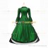 Victorian Punk Lolita Pagoda Sleeves Ball Gown Dark Green Dress