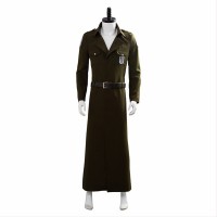 Attack On Titan 3 Trench Eren Jaeger Coat Cosplay Costume