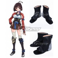 Kabaneri of the Iron Fortress Mumei Black Cosplay Shoes