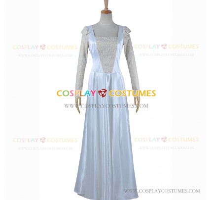 Oz The Great And Powerful Cosplay Glinda Costume White Lace Dress