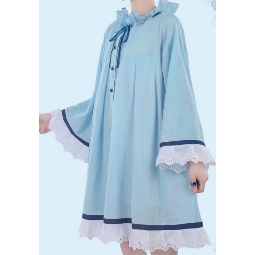 Black Butler Ciel Phantomhive Nightdress Blue Sleepwear Cosplay Costume