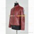 Guardians Of The Galaxy 2014 Cosplay Star-Lord Peter Quill Costume Red Leather Jacket