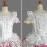 Sweet Love Lolita White Blouse Pink Polka Dot Tiered Skirt