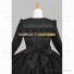 Black Gothic Lolita Dress Tiered Solid Color Naval Collar Bow Dress