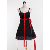 Guilty Crown Yuzuriha Inori Black Dress Cosplay Costume