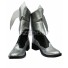 Kingdom Hearts Birth by Sleep Aqua Silver Shoes Cosplay Boots