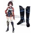 Kabaneri of the Iron Fortress Mumei Black Shoes Cosplay Boots