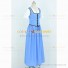 Once Upon A Time Cosplay Belle Costume Blue Dress Set