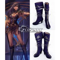 League of Legends LoL The Battle Mistress Sivir Purple Cosplay Shoes