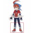 Future Card Buddyfight Ace Yuga Mikado Red Blue Cosplay Shoes